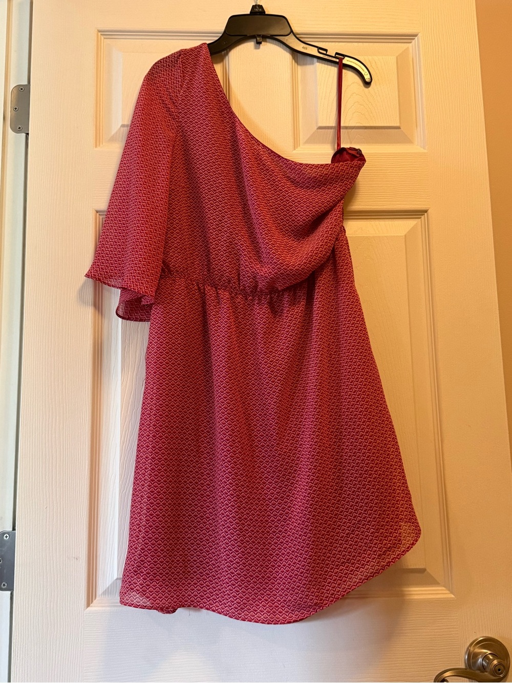 Jessica Simpson size Medium One-Shoulder Pink Cocktail Dress